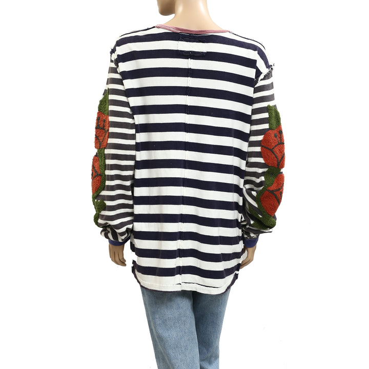 Free People We The Free Rose Stem Tee Tunic Top