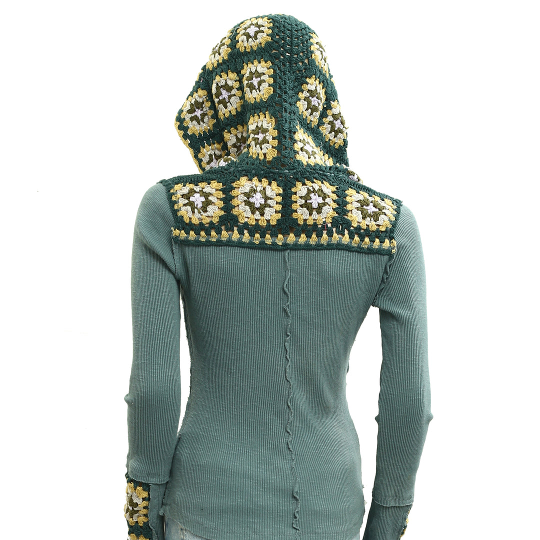 Free People Roswell Cuff Blouse Top