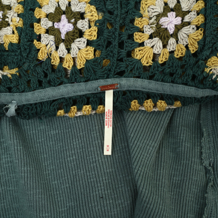 Free People Roswell Cuff Blouse Top