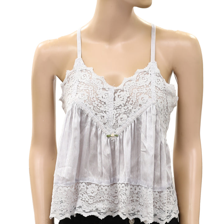 Intimately Free People Fiona Satin Printed Cami Tank Top
