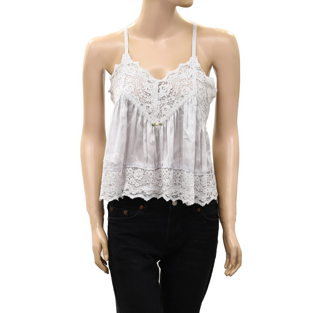 Intimately Free People Fiona Satin Printed Cami Tank Top