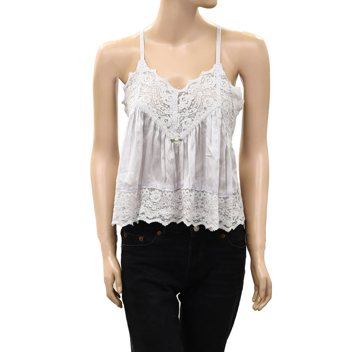 Intimately Free People Fiona Satin Printed Cami Tank Top
