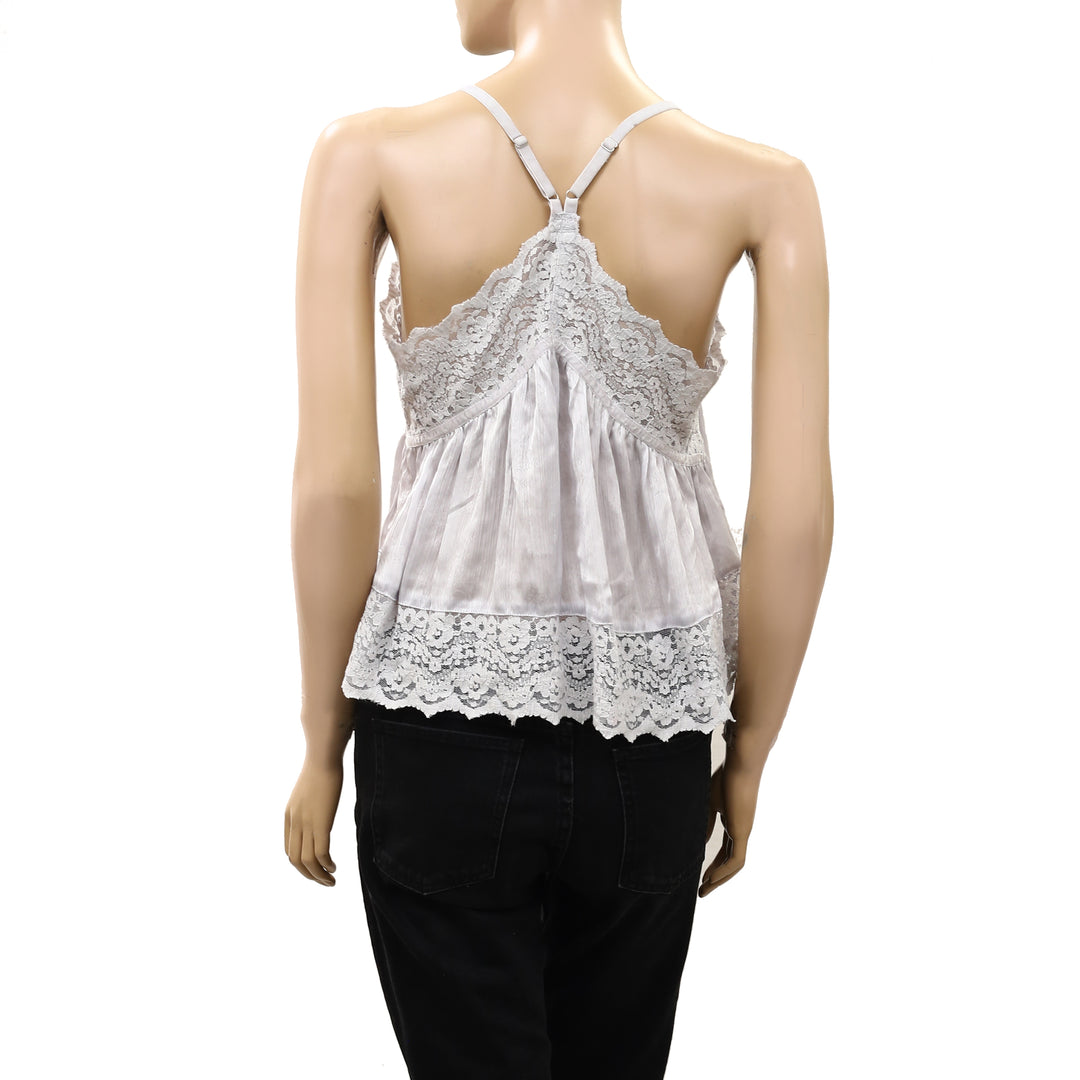 Intimately Free People Fiona Satin Printed Cami Tank Top