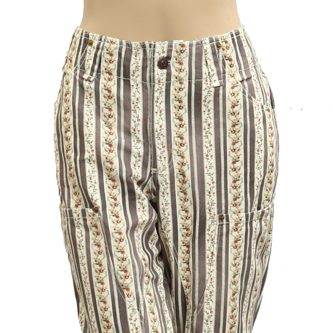 Free People We The Free Super Sonic Stripe Print Utility Pants