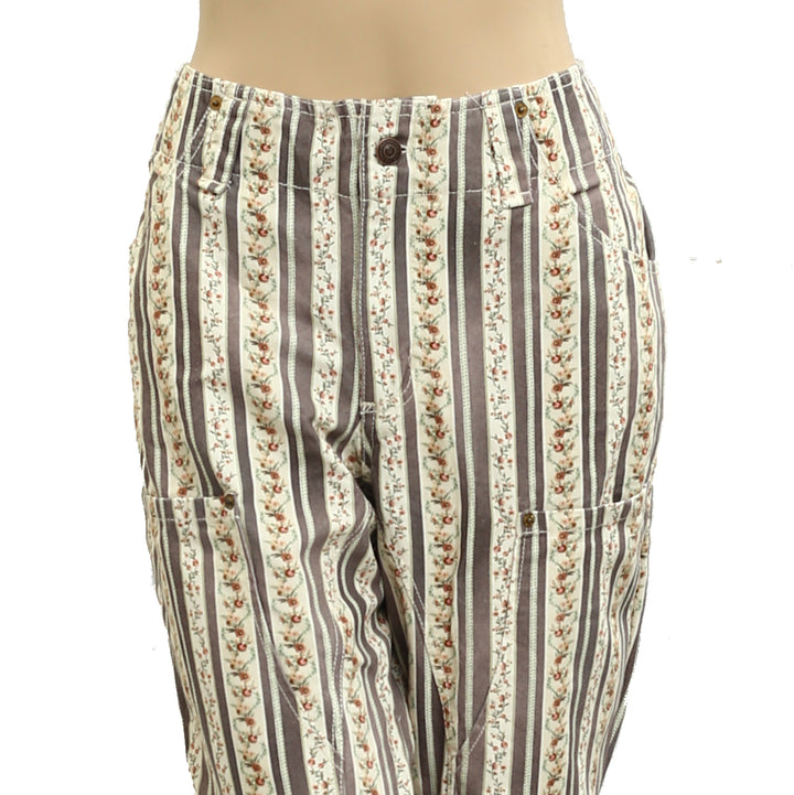 Free People We The Free Super Sonic Stripe Print Utility Pants