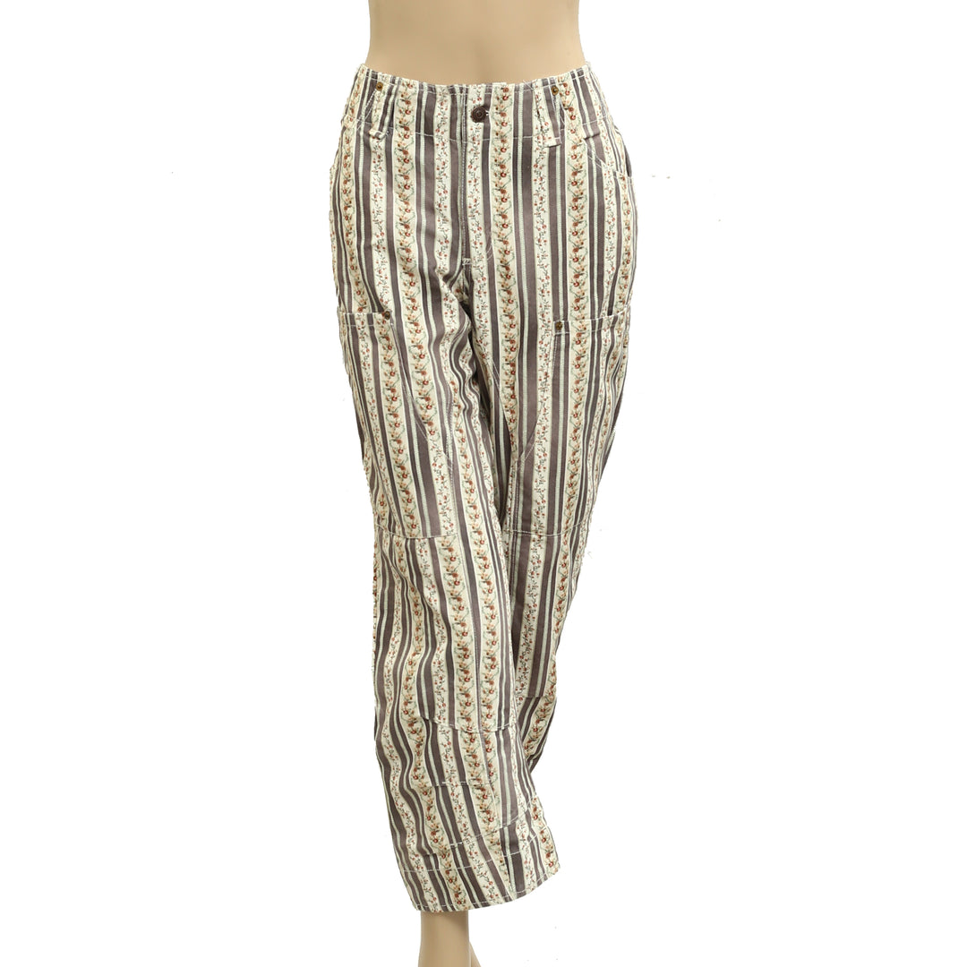 Free People We The Free Super Sonic Stripe Print Utility Pants