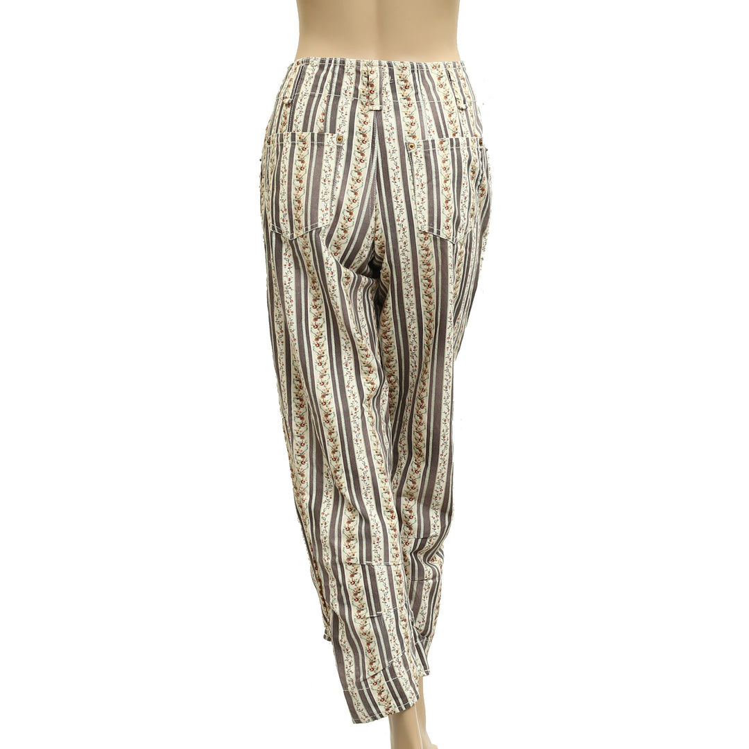 Free People We The Free Super Sonic Stripe Print Utility Pants