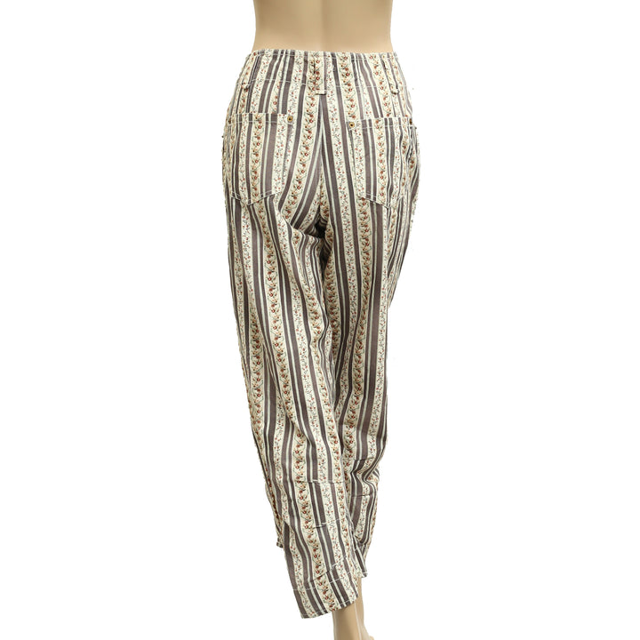 Free People We The Free Super Sonic Stripe Print Utility Pants