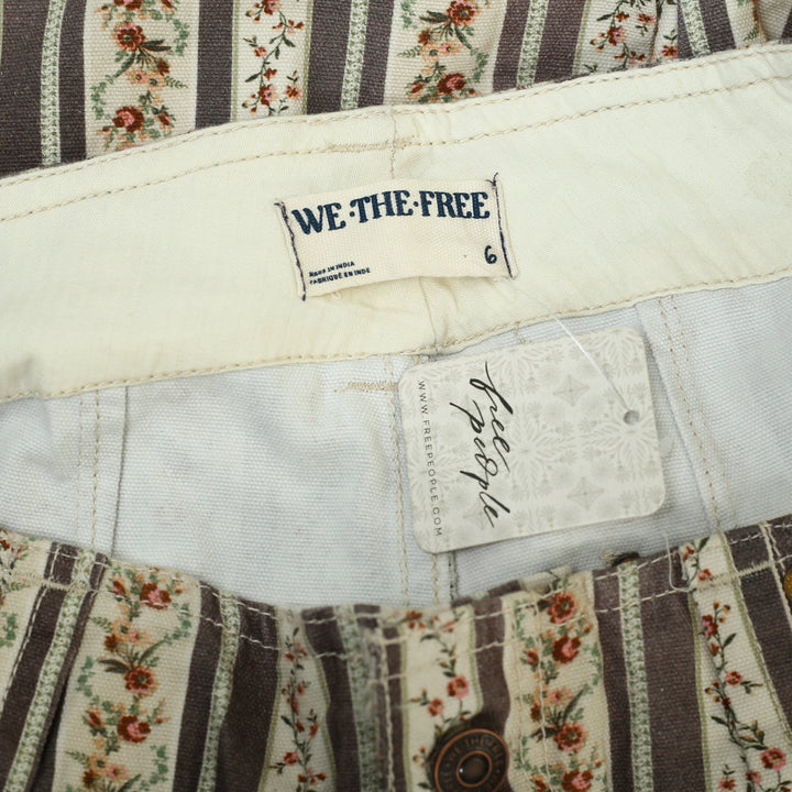 Free People We The Free Super Sonic Stripe Print Utility Pants