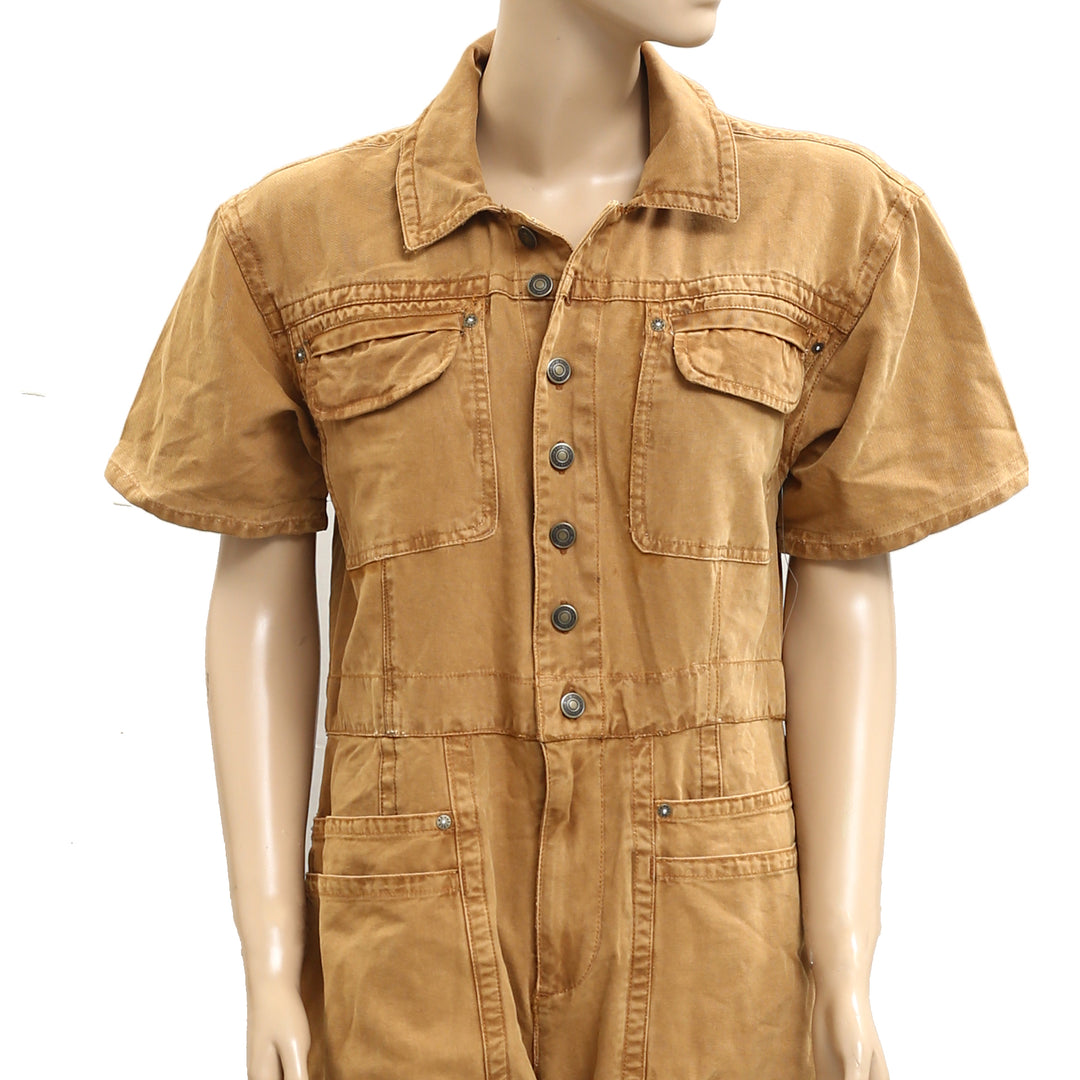 Free People We The Free Maxie Washed Coverall Jumpsuit