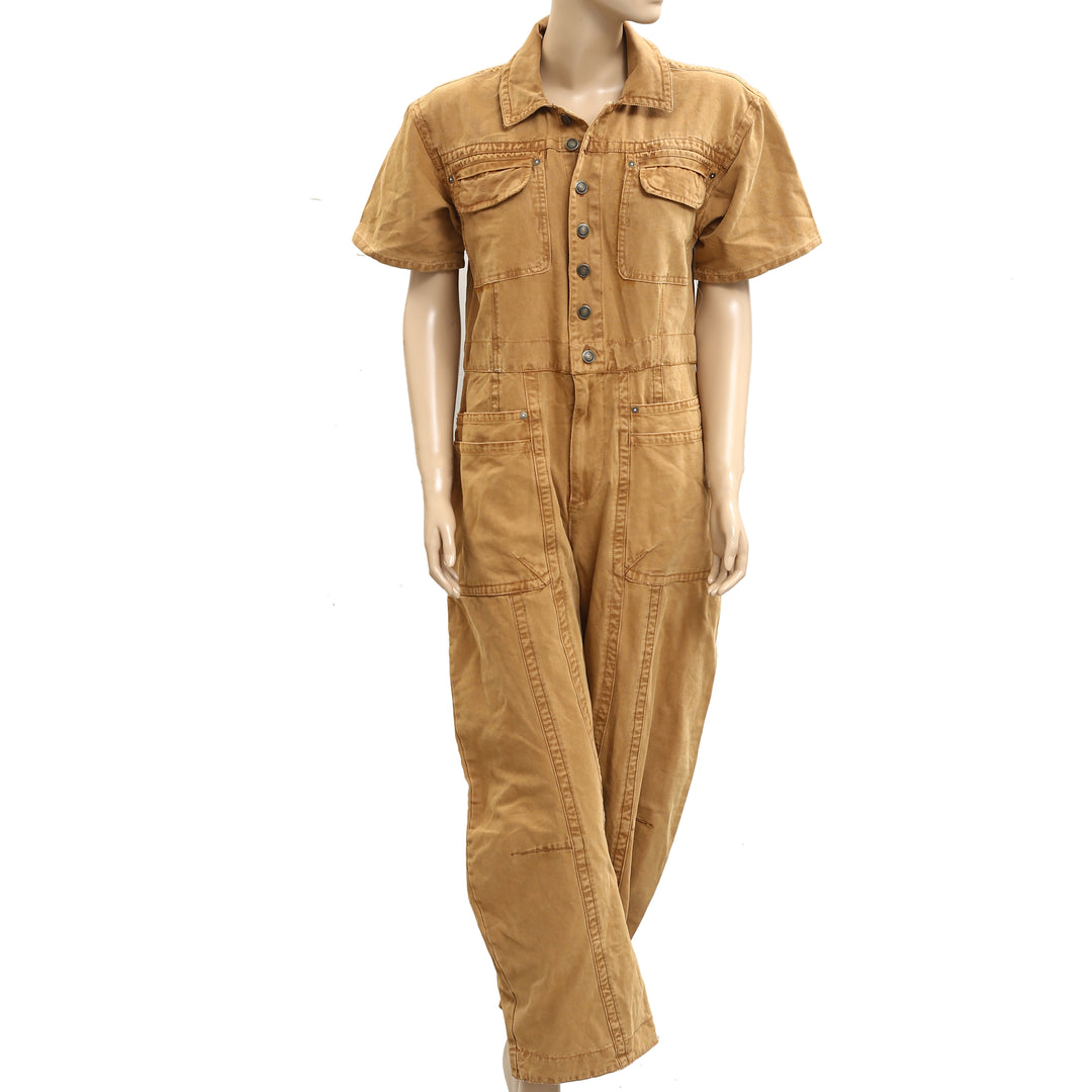 Free People We The Free Maxie Washed Coverall Jumpsuit