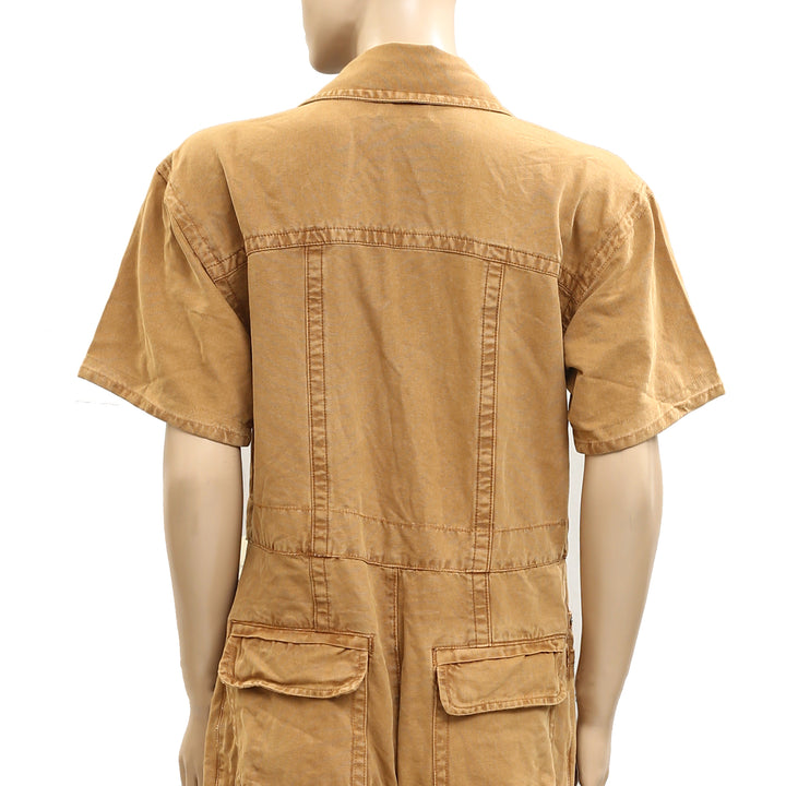 Free People We The Free Maxie Washed Coverall Jumpsuit