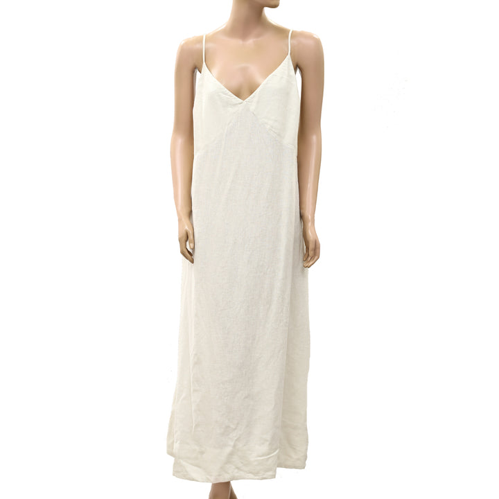 Free People Free Est Emmers Linen Midi Slip Dress