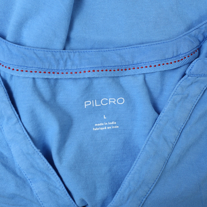 Anthropologie Pilcro Long-Sleeve Babydoll Gingham Blouse Top