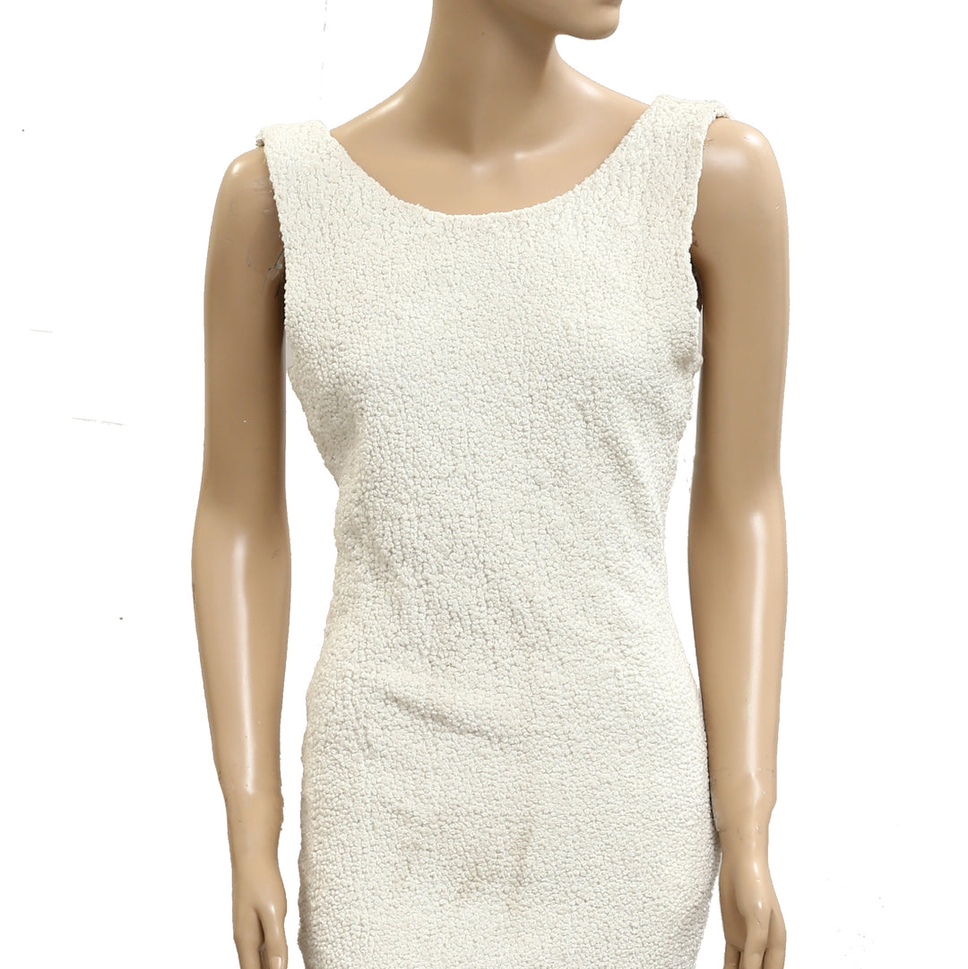 Free People Ruched Sleeveless Shift Mini Dress