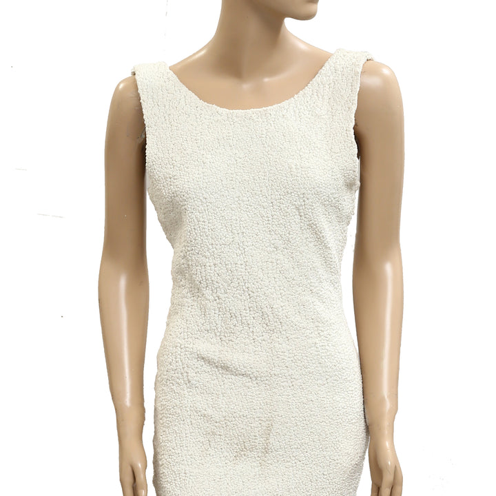 Free People Ruched Sleeveless Shift Mini Dress