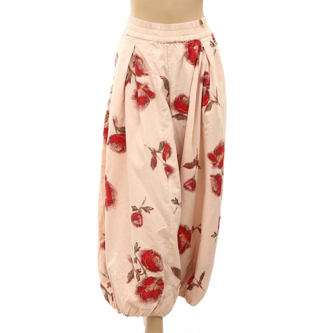 Free People Moonflower Printed Pull-On Balloon Pants