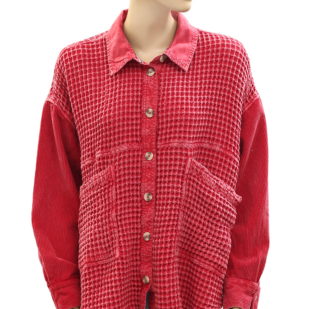 Urban Outfitter BDG Bryson Waffle Shirt Jacket Top