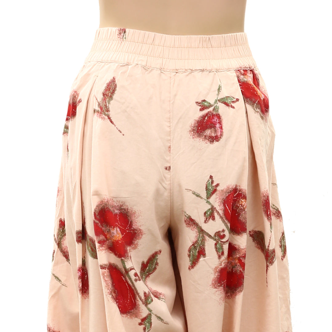 Free People Moonflower Printed Pull-On Balloon Pants