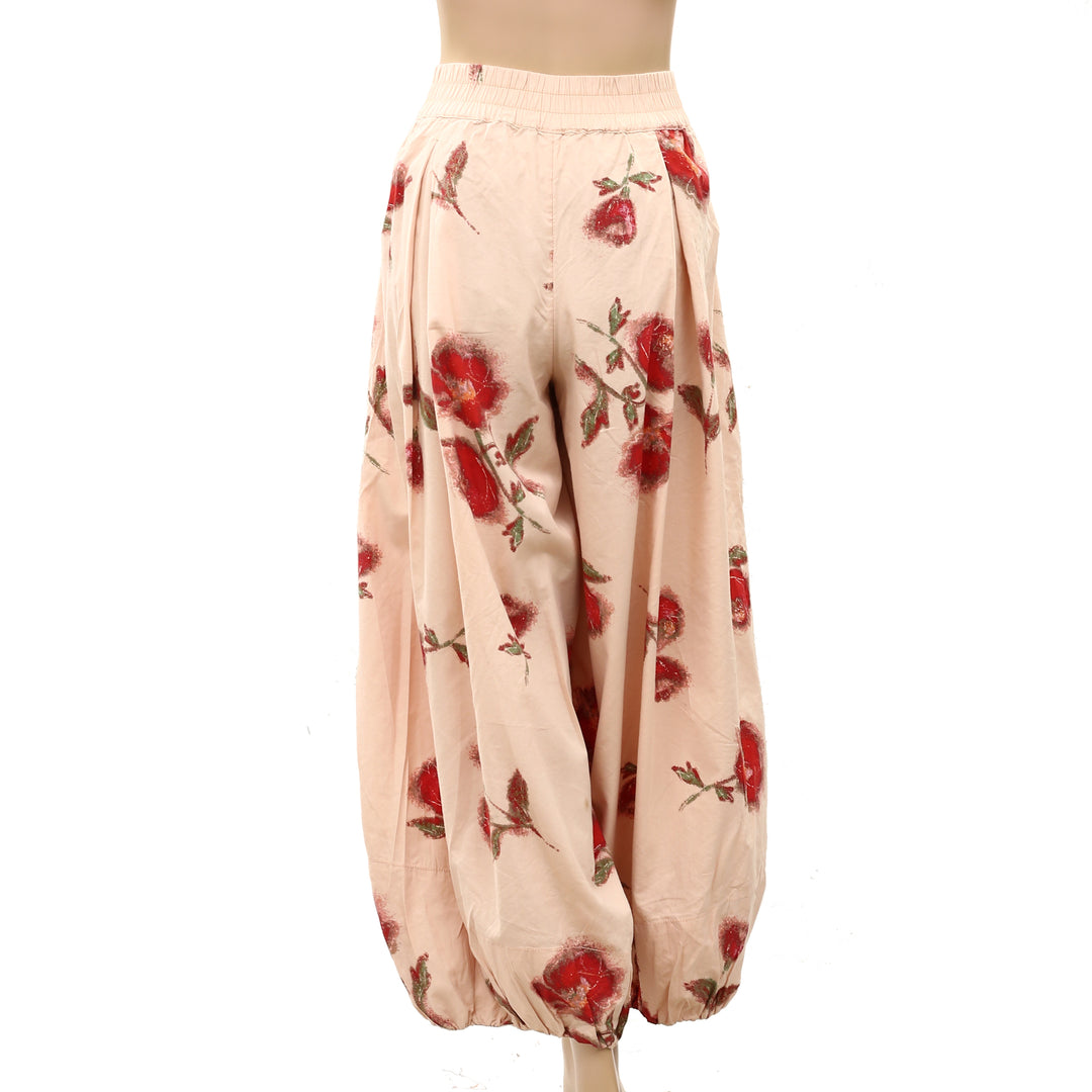 Free People Moonflower Printed Pull-On Balloon Pants