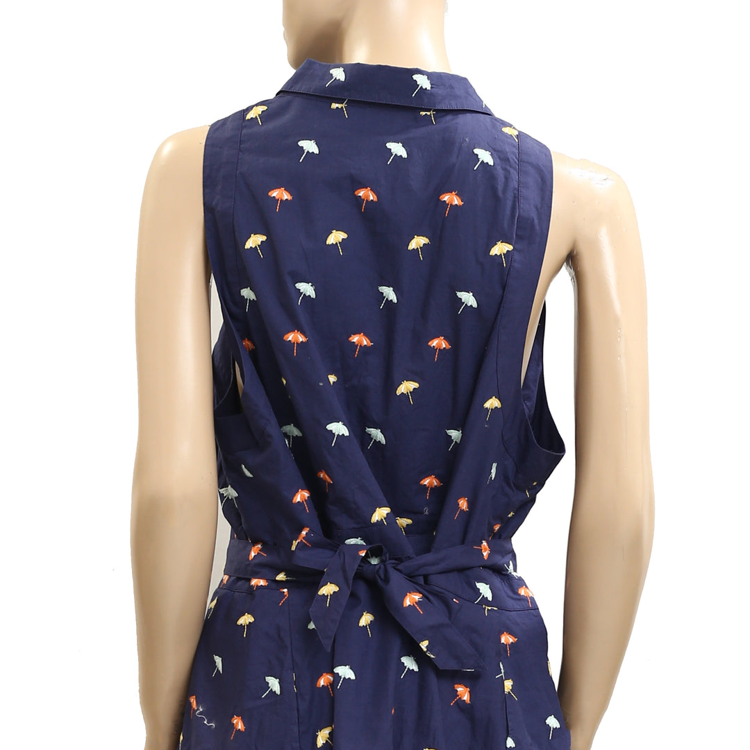 By Anthropologie Maeve Sleeveless Mini Shirt Dress