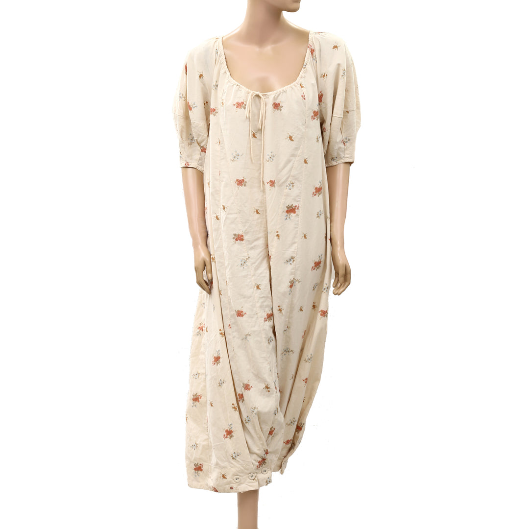 Free People Bop Around Printed Jumpsuit