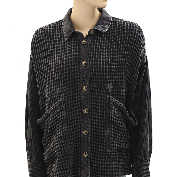 Urban Outfitter BDG Bryson Waffle Shirt Jacket Top