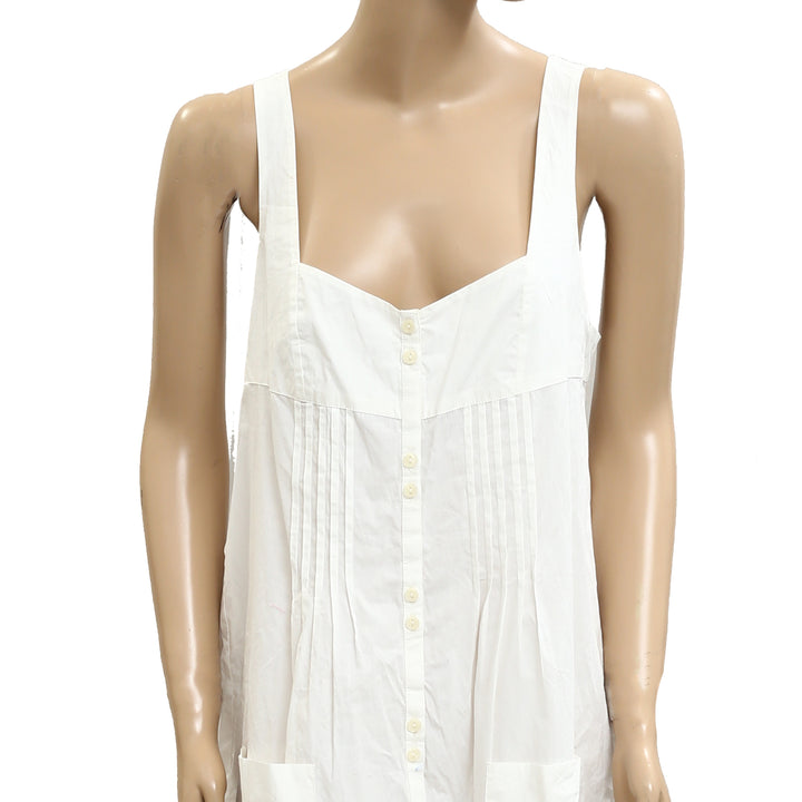 By Anthropologie Pintuck Pajama Mini Dress