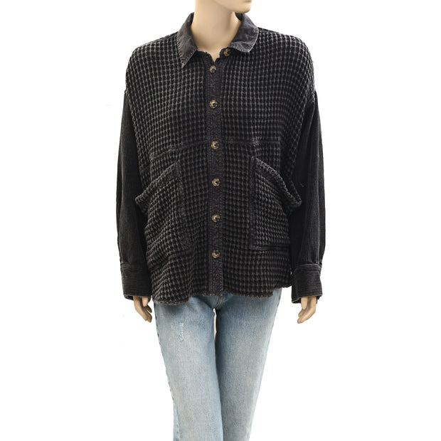 Urban Outfitter BDG Bryson Waffle Shirt Jacket Top