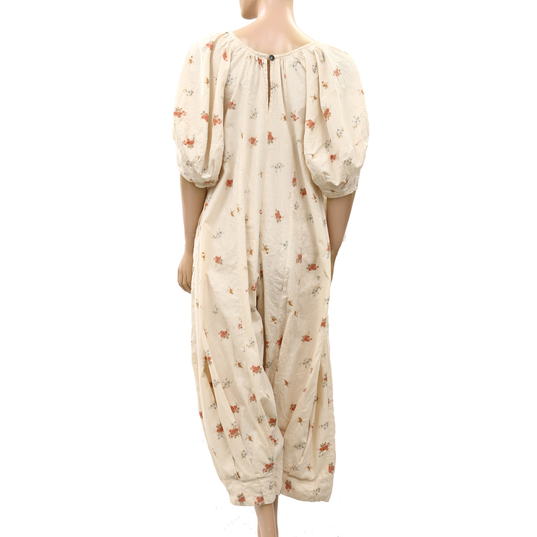 Free People Bop Around Printed Jumpsuit