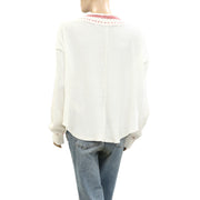 Free People We The Free Holly Henley Tunic Thermal Top