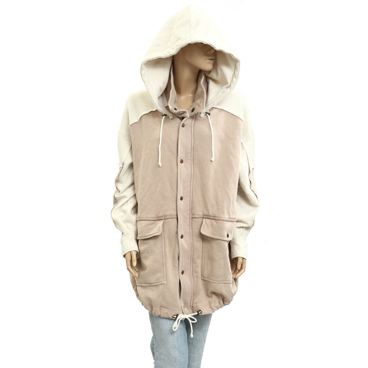 Free People Radio Cardi Hoodie Jacket Top