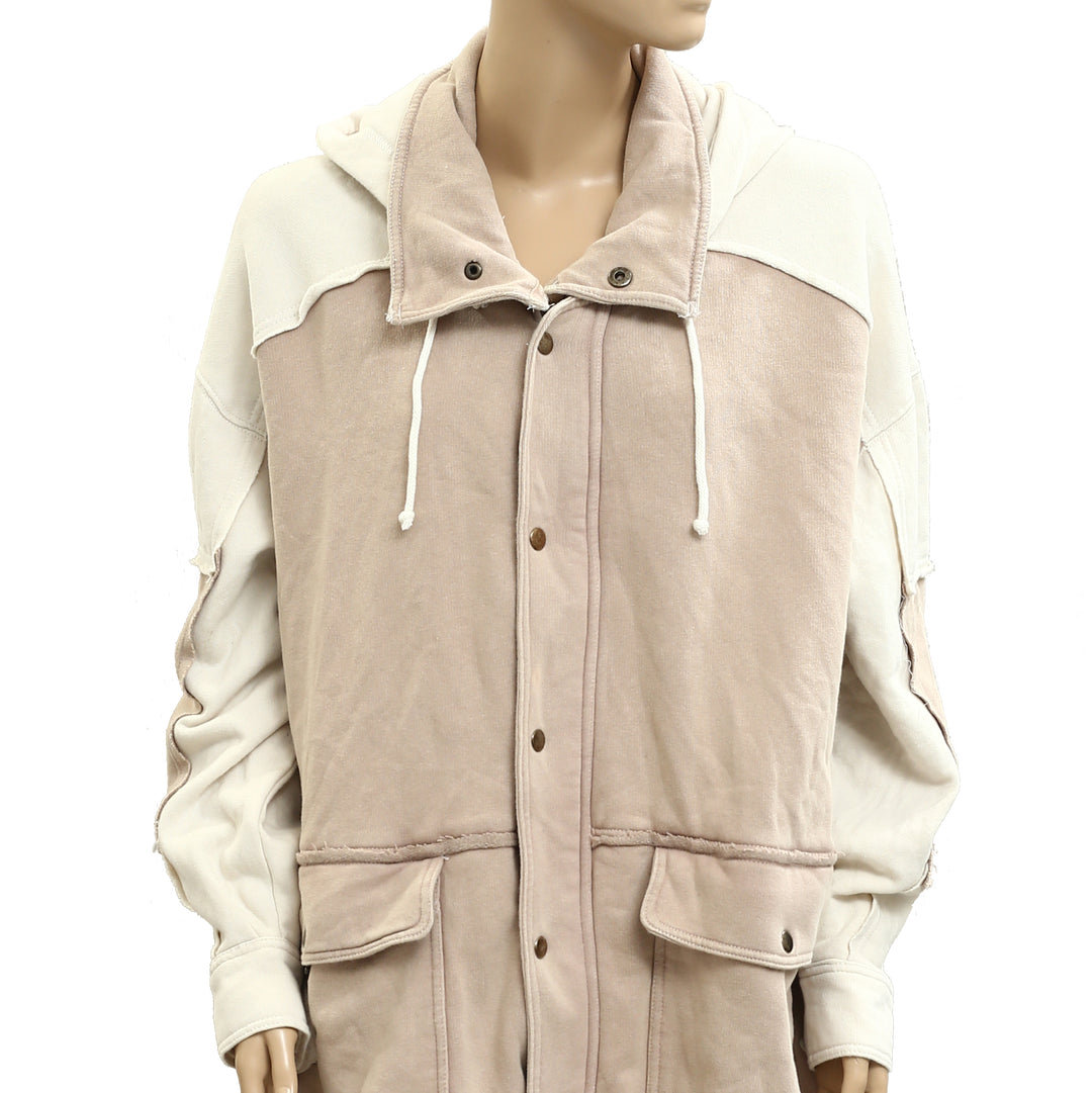 Free People Radio Cardi Hoodie Jacket Top