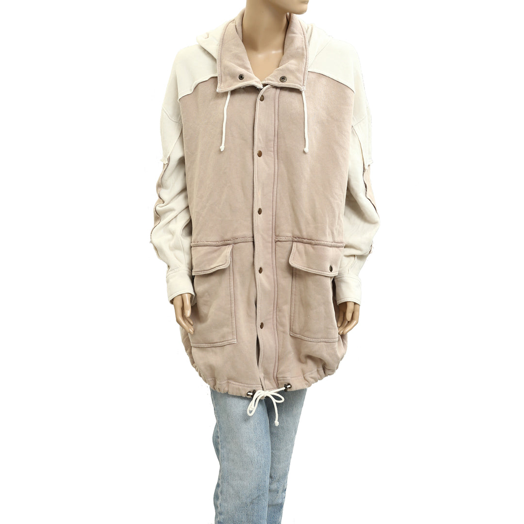 Free People Radio Cardi Hoodie Jacket Top