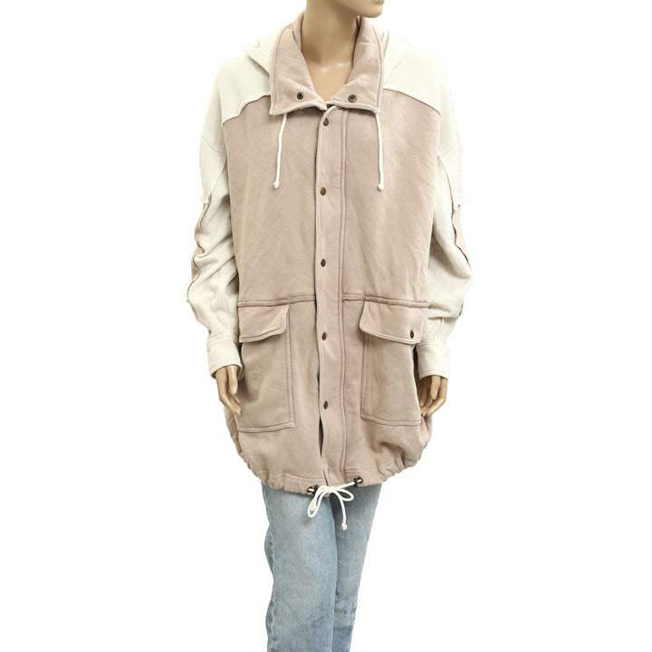 Free People Radio Cardi Hoodie Jacket Top