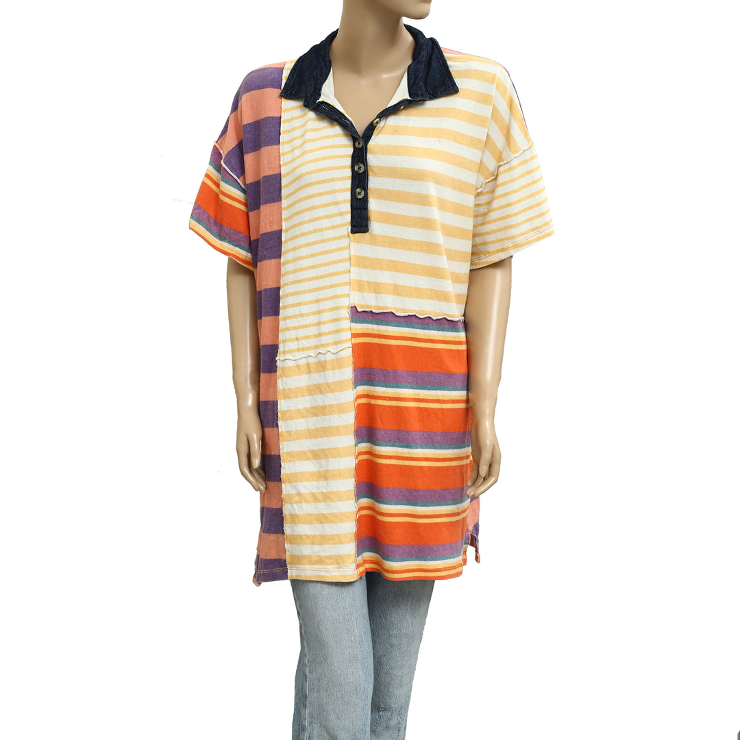 Free People Charlie Tee Tunic Mini Dress