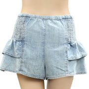 Free People We The Free Alani Pull-On Chambray Shorts