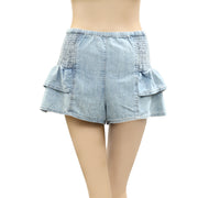 Free People We The Free Alani Pull-On Chambray Shorts