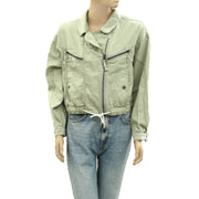 Anthropologie Pilcro Tidal Moto Utility Jacket Top