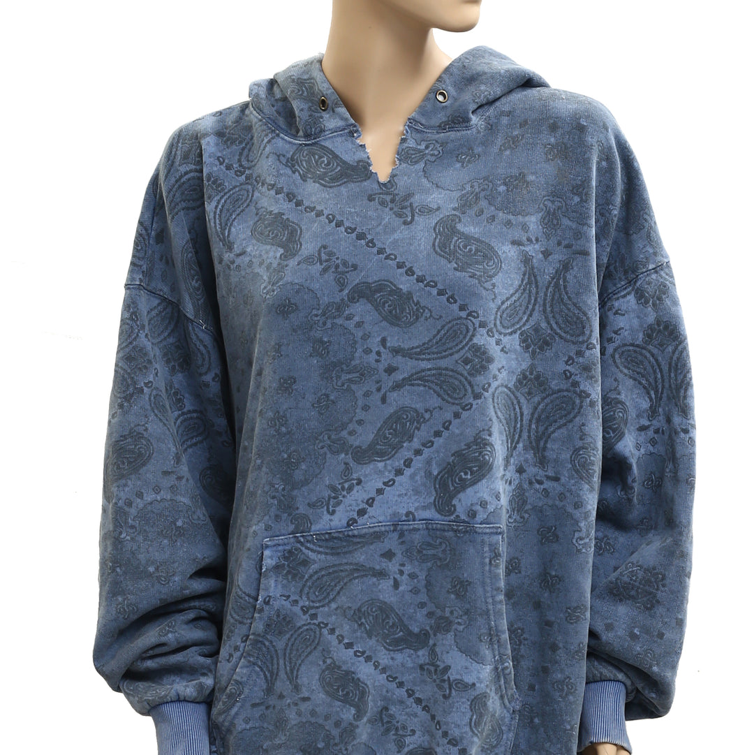 Free People We The Free It's A Vibe Print Hoodie Top