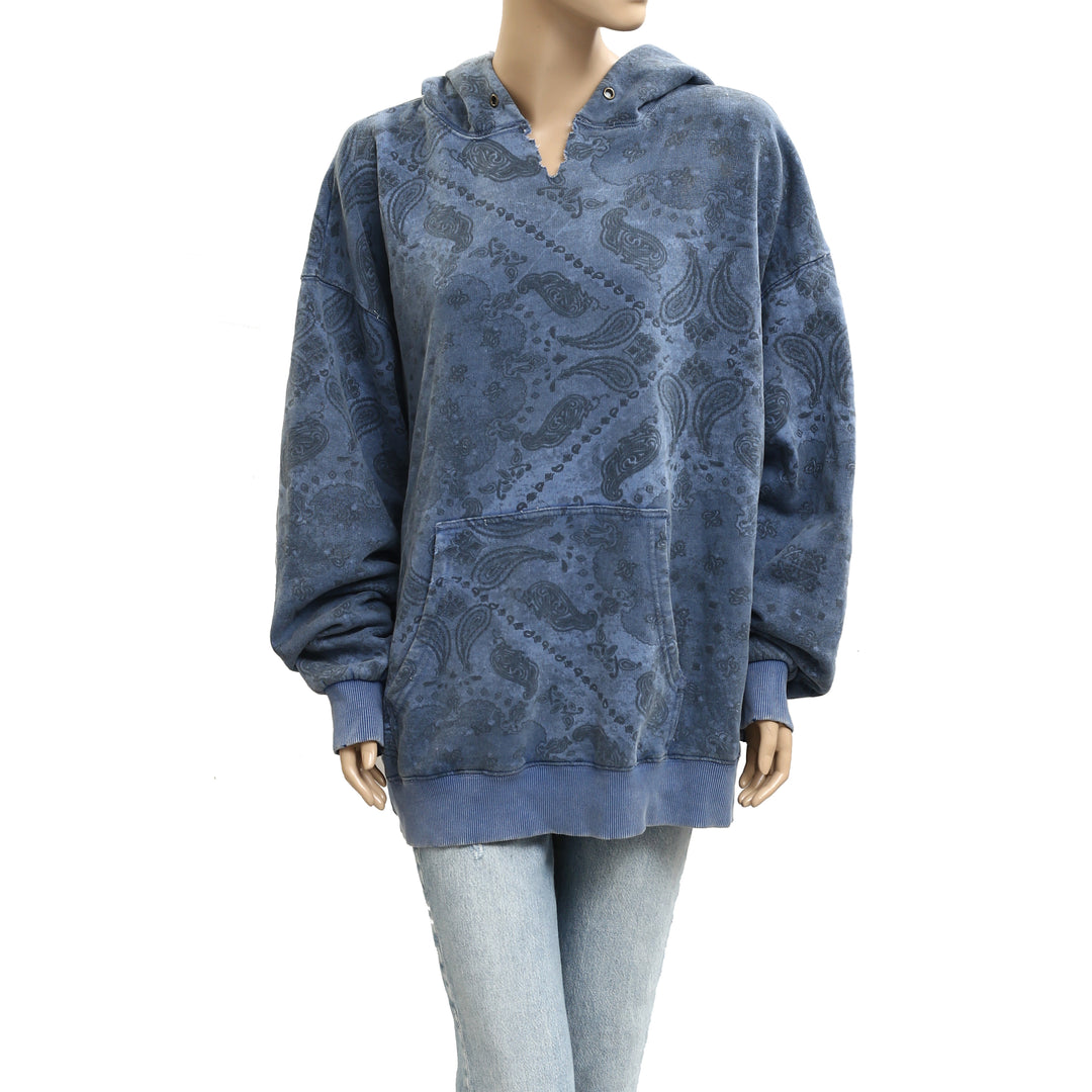 Free People We The Free It's A Vibe Print Hoodie Top