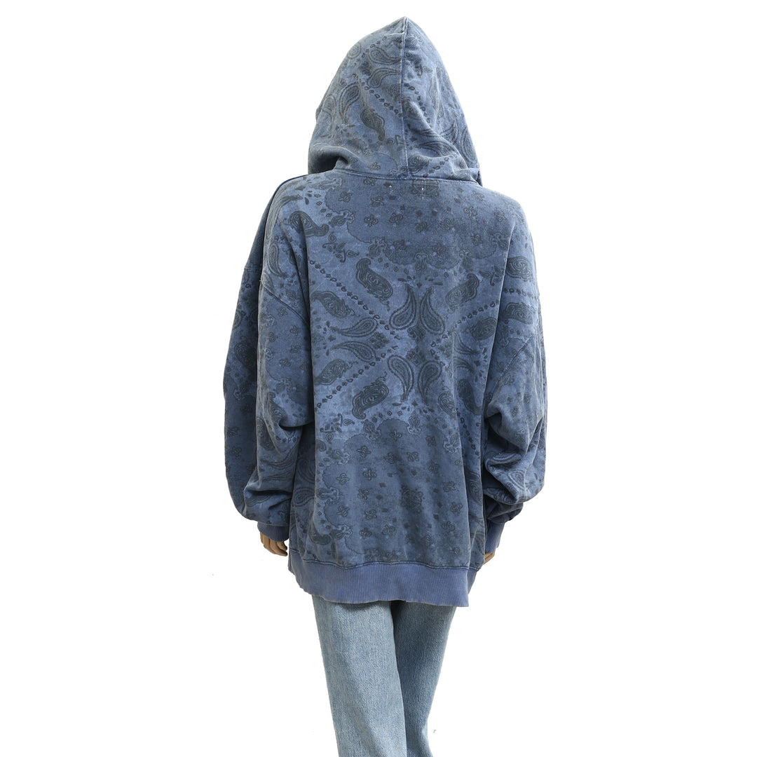 Free People We The Free It's A Vibe Print Hoodie Top