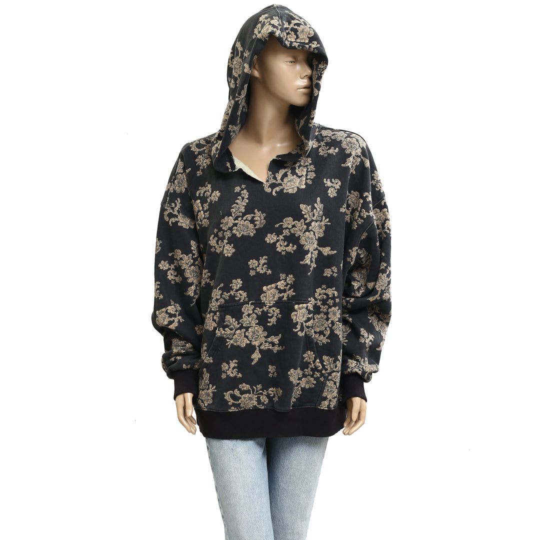 Free People We The Free It's A Vibe Print Hoodie Top