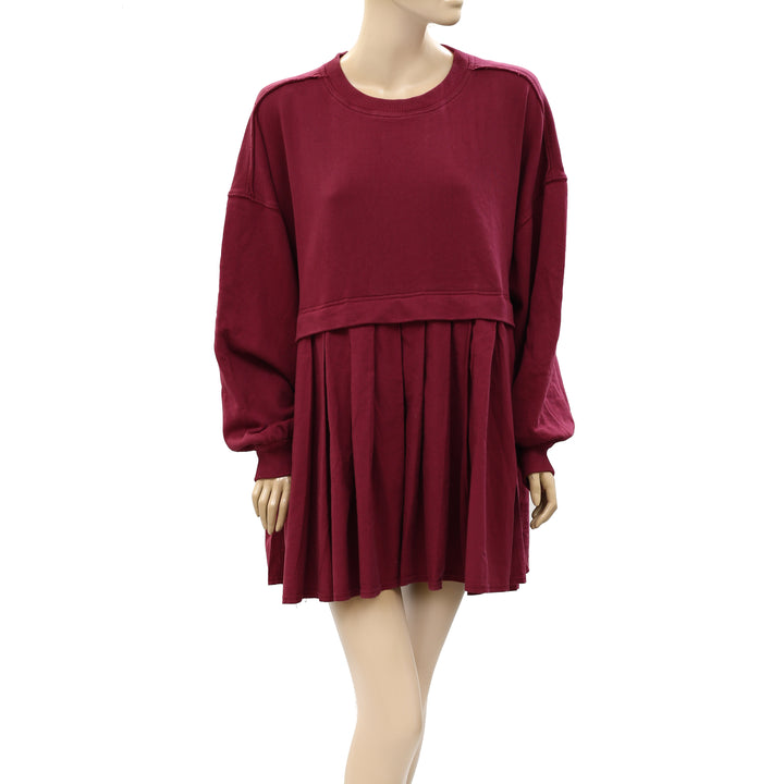 Free People Eleanor Sweatshirt Tunic Dress