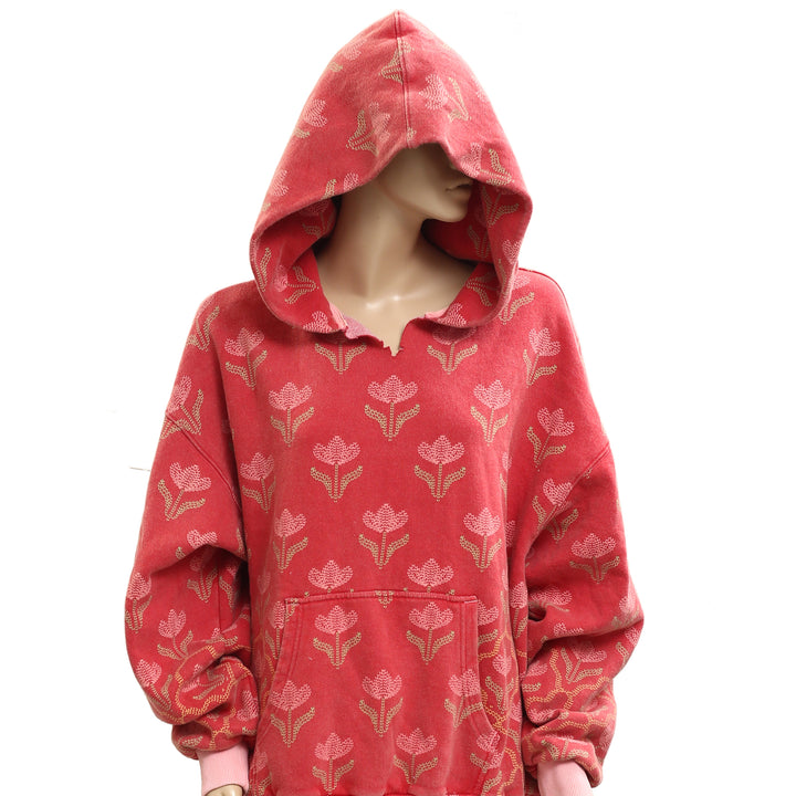 Free People We The Free It's A Vibe Print Hoodie Top