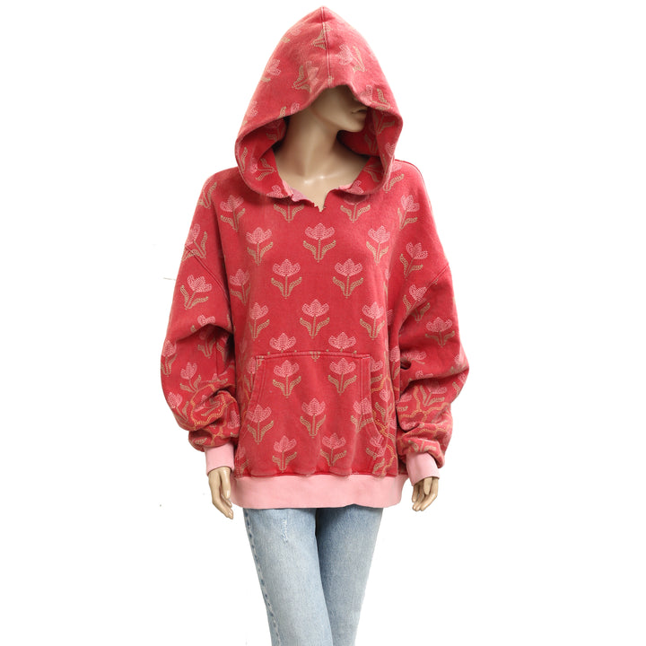 Free People We The Free It's A Vibe Print Hoodie Top