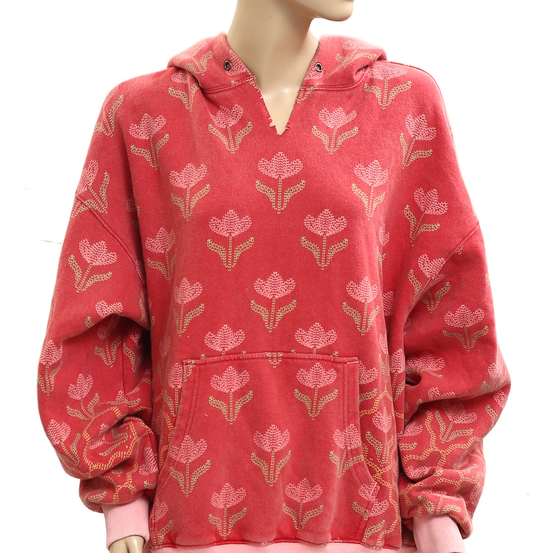 Free People We The Free It's A Vibe Print Hoodie Top