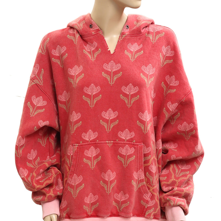 Free People We The Free It's A Vibe Print Hoodie Top