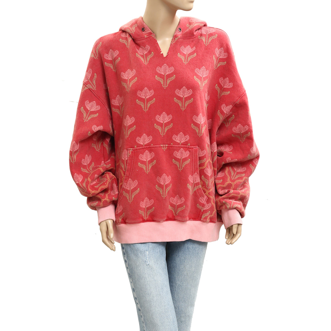 Free People We The Free It's A Vibe Print Hoodie Top