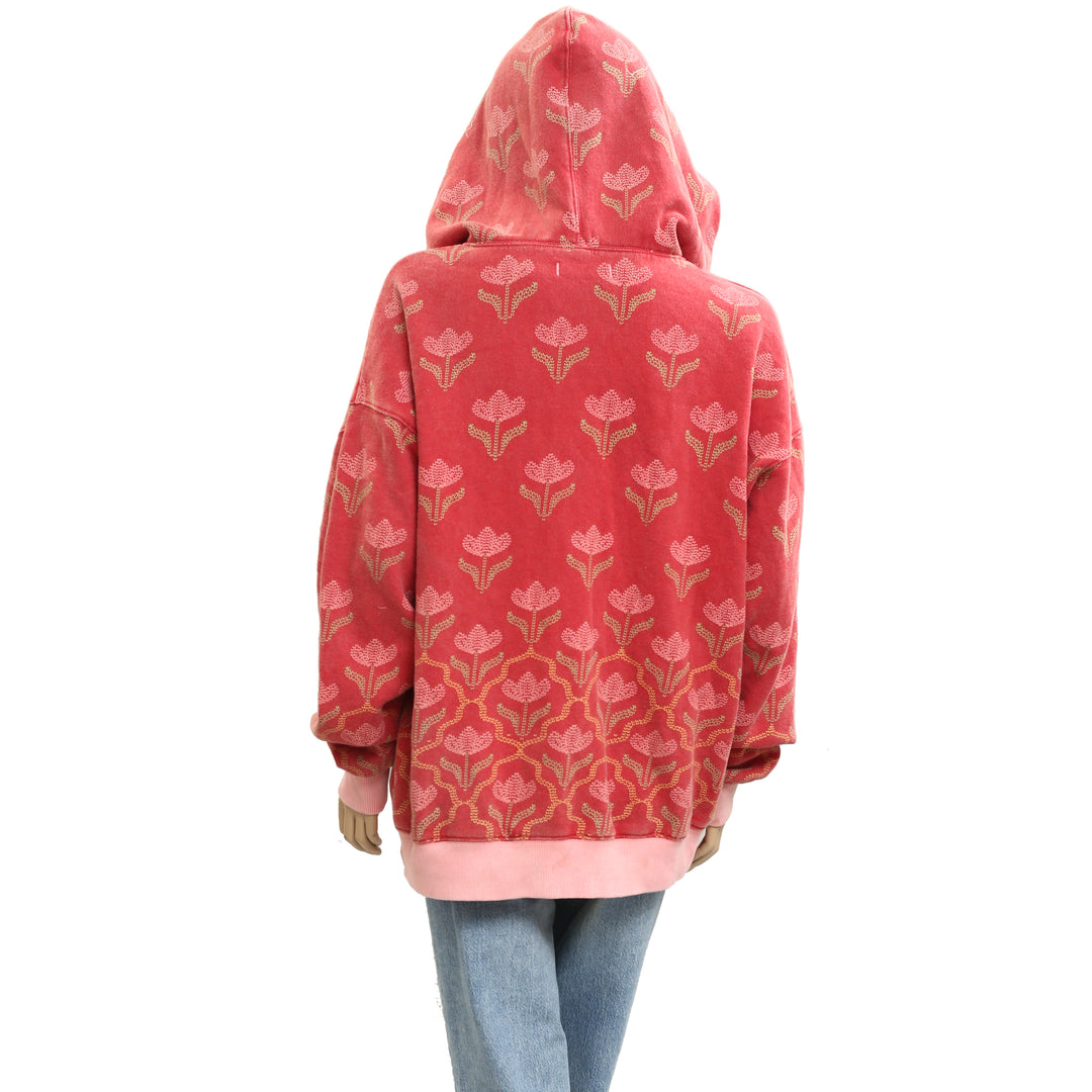 Free People We The Free It's A Vibe Print Hoodie Top